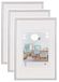 Walther Design KV030S3 New Lifestyle Kunststoff Bilderrahmen, 20x30 cm, silber, 3er Pack