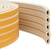 vidaXL Zelfklevende raamafdichting Wit 10 x 6 mm 12 m EPDM-schuin
