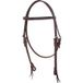 Pool's Western: Testiera Western Modello Cross Over In Cuoio Con Frontalino Dritto E Lavorazione Snake