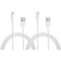 Apple USB-A naar Lightning Kabel 1m - Wit - 2 stuks