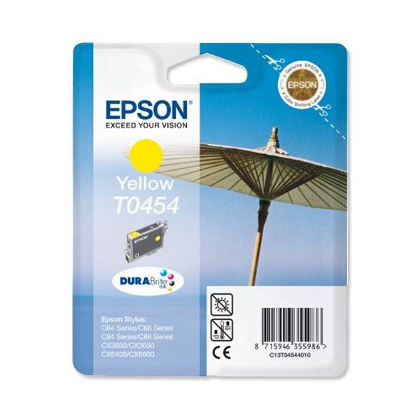 Epson T0454 Yellow inktcartridge - DURABrite Ink