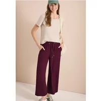 Cecil 7/8 High Waist broek met wijde pijpen in Loose Fit