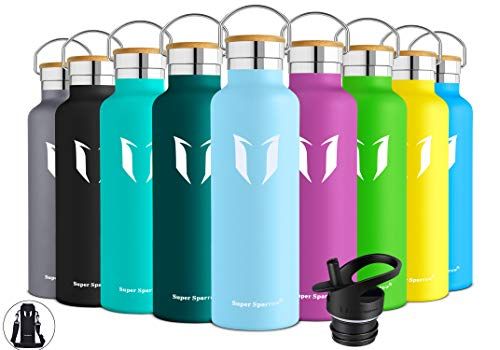 Super Sparrow Super Sparrow-waterfles - 350 ml / 500 ml / 620 ml / 750 ml - Voor fitness en buitenenthousiasten - 2 deksels