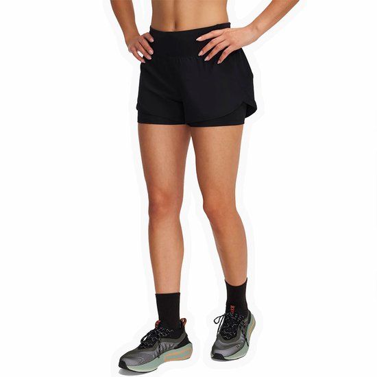 Under Armour Dames sportshort Launch Pro 3'' 2-in-1-short