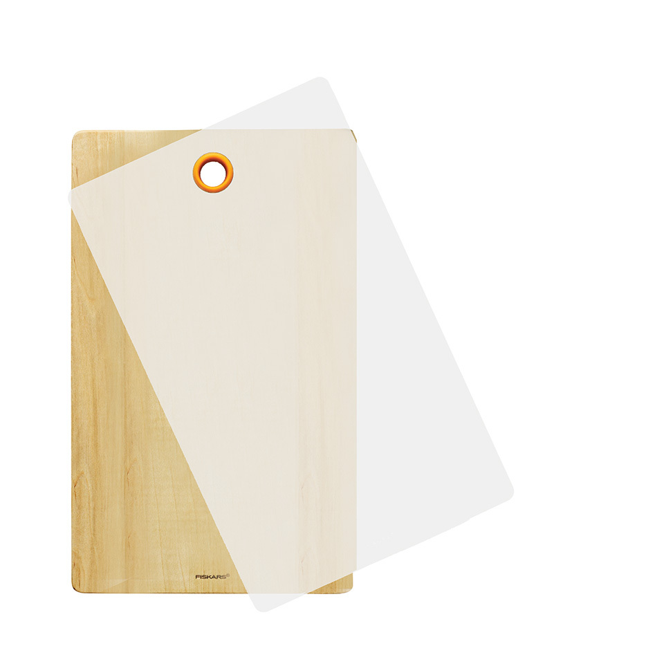 Fiskars Functional Form snijplank - 2-delig - hout/kunststof