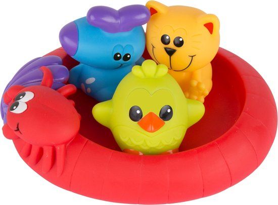Playgro Splash and Float Friends Badspeeltjes - Rood, Multicolor