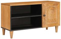 vidaXL Meuble TV marron clair 80 x 33 x 46 cm bois d'ingénierie