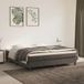 Matelas à ressorts ensachés medium queen 152x203x20 cm velours gris foncé
