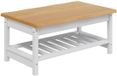 vidaXL Table basse EKAI Blanc 100 x 60 x 45,5 cm Pin massif