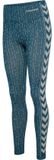 Hummel Hmlmt Drops Seamless Mw Tights 223865 Dames Sportlegging Katoen Stargazer/Silver Lining