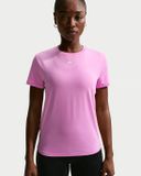Nike One Classic Dri-FIT Dames Trainingsshirt Korte Mouw Paars L