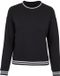 Build Your Brand College Crew Dames Sweater Black/White XS