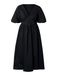 VERO MODA VMFRIBA 2/4 CALF DRESS WVN PTT Maxi jurk Dames Zwart M/P