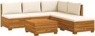 vidaXL Ensemble de bancs d'extérieur 6 pièces Acacia massif Marron