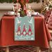 Goodivery Chemin de table avec motifs de Noël - Gris, Polyester, 183 cm