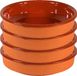 Merkloos / Sans marque Gerimport Tapas bord/schaal - 8x - Sevilla - 18 cm - aardewerk - oranje - serveerschaal