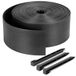 Velway Flexibele gazonrand, kunststof, 20 m x 13 cm, zwart, met 40 grondankers