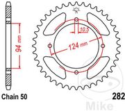 JT-prockets JTR282-37 kettingwiel