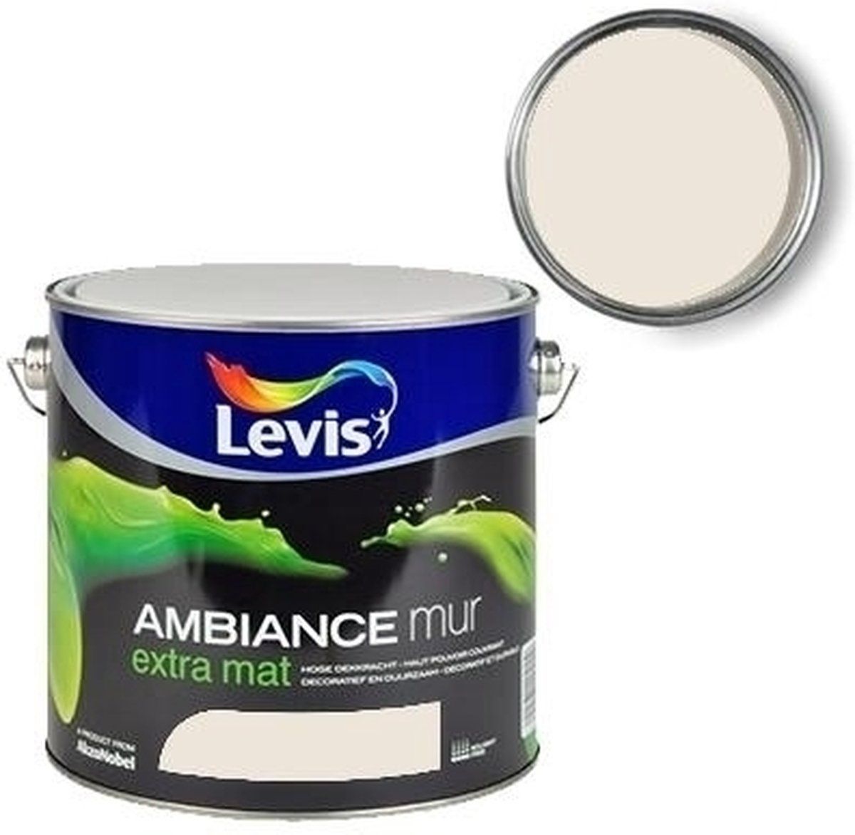 Levi's muurverf 'Ambiance' Extra mat schelpwit 5 L