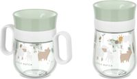 Mepal 360° drinkbeker 200 ml & 300 ml Mio - 2 bekers om te leren drinken - Little Farm