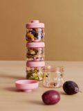 Liewood Pots pour aliments bébé Dominique 100 ml, 4 pièces Cherry heart-Rosey