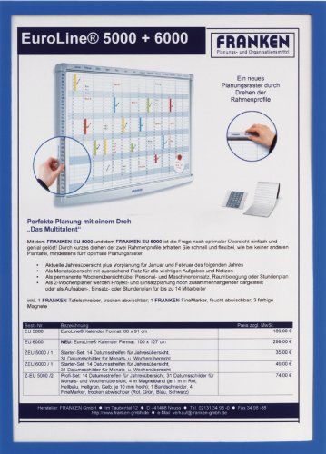 Franken Document holder hard plastic A4 blue