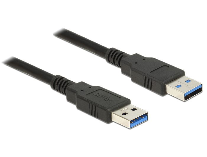 DeLOCK 85059 USB-kabel USB 3.2 Gen 1 (3.1 Gen 1) 0,5 m USB A 5 Gbit/s Zwart