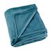 LINDER Rechthoekige deken zacht en cocooning – kleur petrol blauw – 100% polyester – afmetingen 130 x 180 cm – collectie Cocoon
