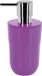 Spirella Zeepdispenser Paars – Vloeibare Zeep Dispenser 300 ml – Badkamer Zeephouder 7,5 x 7,5 x 16,5 cm