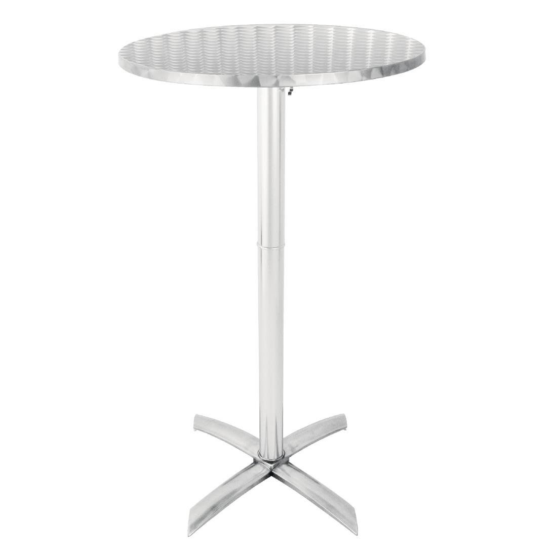 Bolero Ronde Statafel | Kantelbaar RVS Blad | Ø600x(H)720mm