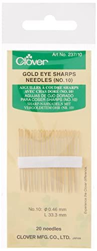Clover Gouden Oog Scherpe Naalden Nr. 10 - EAN: 0051221403170