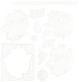 We R Memory Keepers Levensstijl Letterpress Platen-Bloemen