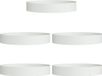 vidaXL Plantenring - 5 stuks - Wit - 120 x 120 x 20 cm - Koudgewalst staal