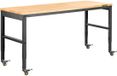 VEVOR In hoogte verstelbare werkbank 122 x 51 x 79 - 104 cm klemtafel, werktafel met draagvermogen van 720 kg, bruine opvouwbare gereedschapsbank van koudgewalst staal, multifunctionele werktafel voor werkplaats