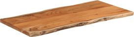 vidaXL Tafelblad rechthoekig natuurlijke rand 80x40x2,5 cm acaciahout