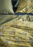 At Home by BeddingHouse Bygone dekbedovertrek - Tweepersoons - 200 x 200/220 cm - Olive Green
