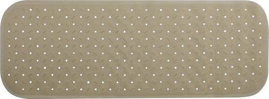 MSV Antislip Badmat – Douchemat met Zuignappen – Beige – 36 x 97 cm