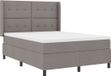 vidaXL Lit plateforme avec tête de lit taupe 160 x 200 cm tissu