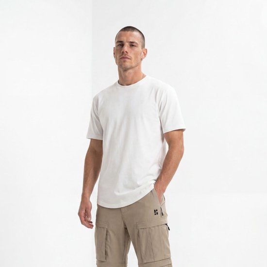 Poederbaas Outdoor T-shirt Merinowol Heren - SOLX - Off White - Maat L