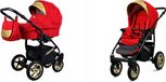 BabyLux® Gold Lux | Ensemble de poussette 2 en 1 | Scarlet | Poussette combinée | Ensemble de poussette | Poussette +