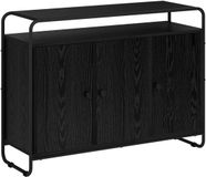 vidaXL Dressoir Zwart eiken 102 x 35 x 75 cm Bewerkt hout