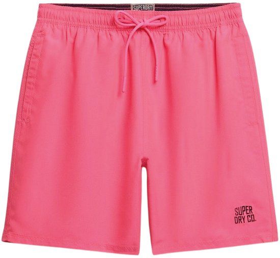 Superdry Heren Zwembroek Essential Effen Fluro Pink XXL