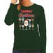 Bellatio Decorations foute kersttrui/sweater dames - Kerst Wijn - groen - All I Want For Christmas XS