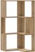 vidaXL Boekenkast - 3-laags - hoek - 50x50x102 cm - Hout - Artisanaal - Eikenkleur