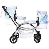 Roma Amy Childs Polly Sparkle Double Twin Poppenwagen 2-in-1 Kinderwagen & Reiswieg - Zeemeermin 3-16 jaar