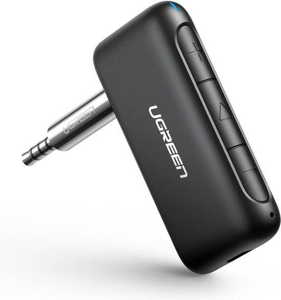 UGREEN Bluetooth Audio Receiver met 3.5MM Jack AUX Aansluiting - Zwart