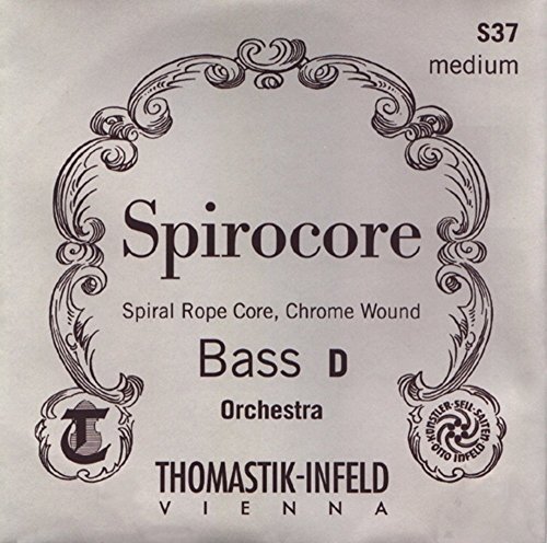 Thomastik Enkele snaar voor Double Bass 3/4 Spirocore - E-snarige spiraalkern, chroom gewikkeld, solo tuning, medium