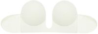 Bye Bra Naadloze U-vormige bh, onzichtbare zelfklevende plunge-bh, strapless en rugloos, push-up effect, voor diepe V-hals en laag uitgesneden halslijnen, A-E (VK, cup & band, D, standaard, wit)