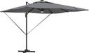 Roma Parasol avec éclairage LED anthracite 286 x 284 x 270 cm