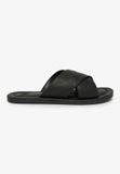 Superdry Heren Vintage Cross Strap Slides Zwart Maat 12/13
